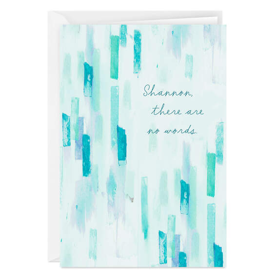 Personalized Blue and Purple Watercolor Design Card