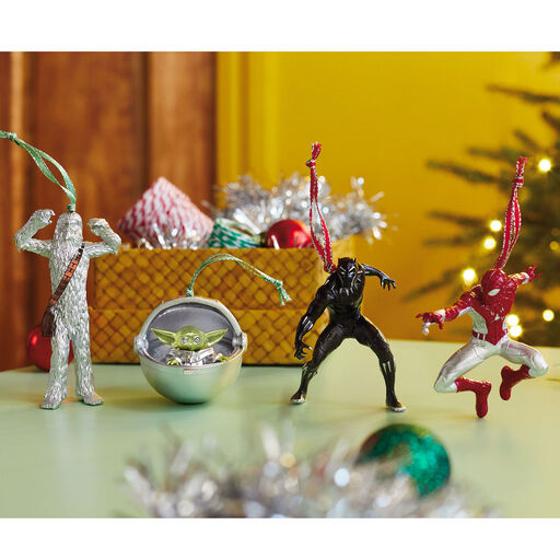 Disney 100 Years of Wonder Star Wars™ and Marvel Heroes Ornaments, Set of 4, 