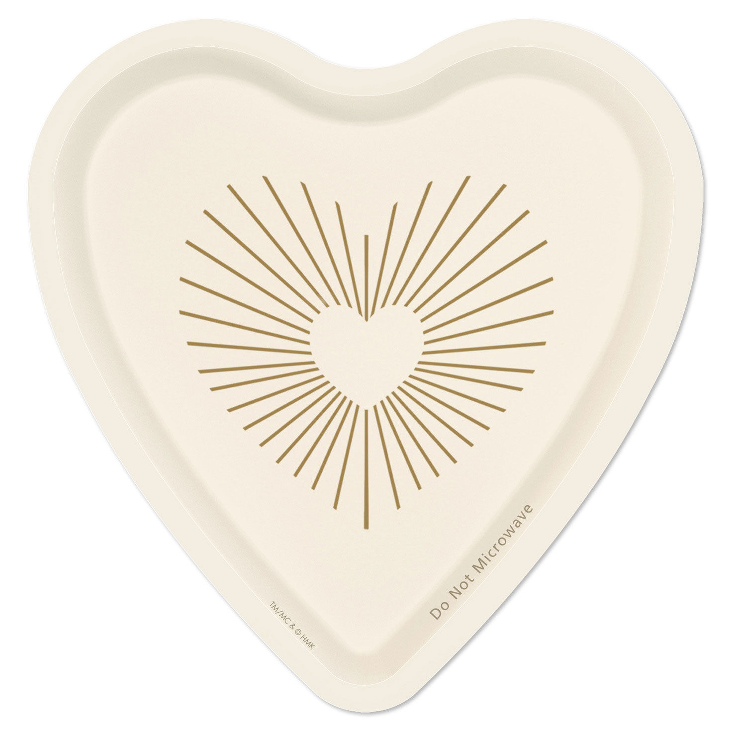 Gold and Ivory Heart-Shaped Dessert Plates, Set of 8 for only USD 4.99 | Hallmark