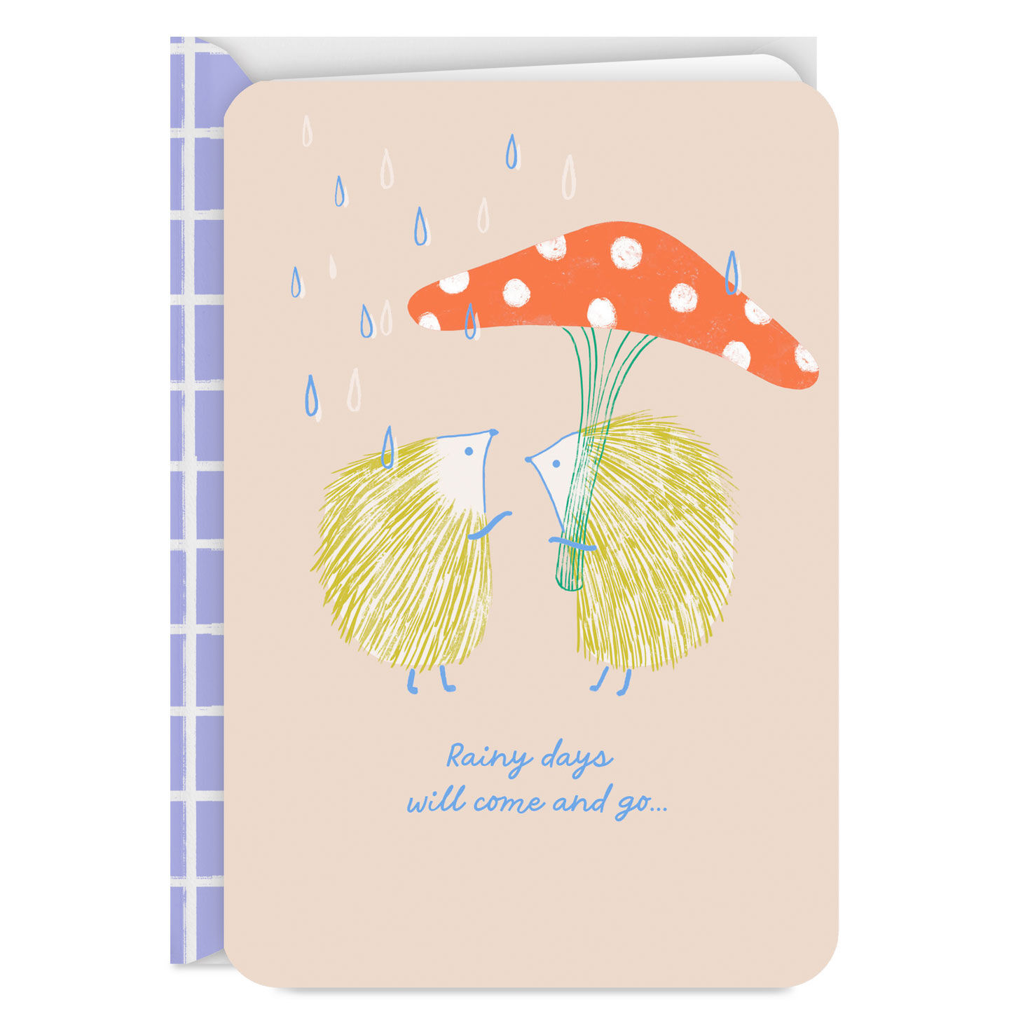 Rainy Days Will Come and Go Encouragement Card