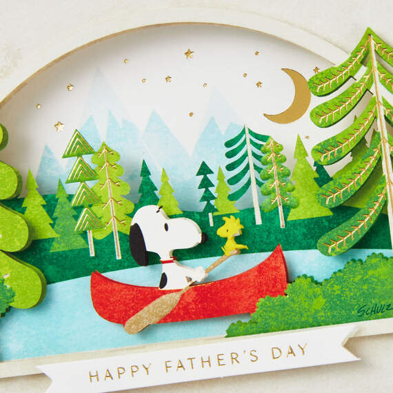 Peanuts® Snoopy and Woodstock Canoeing Father's Day Card, , large image number 4