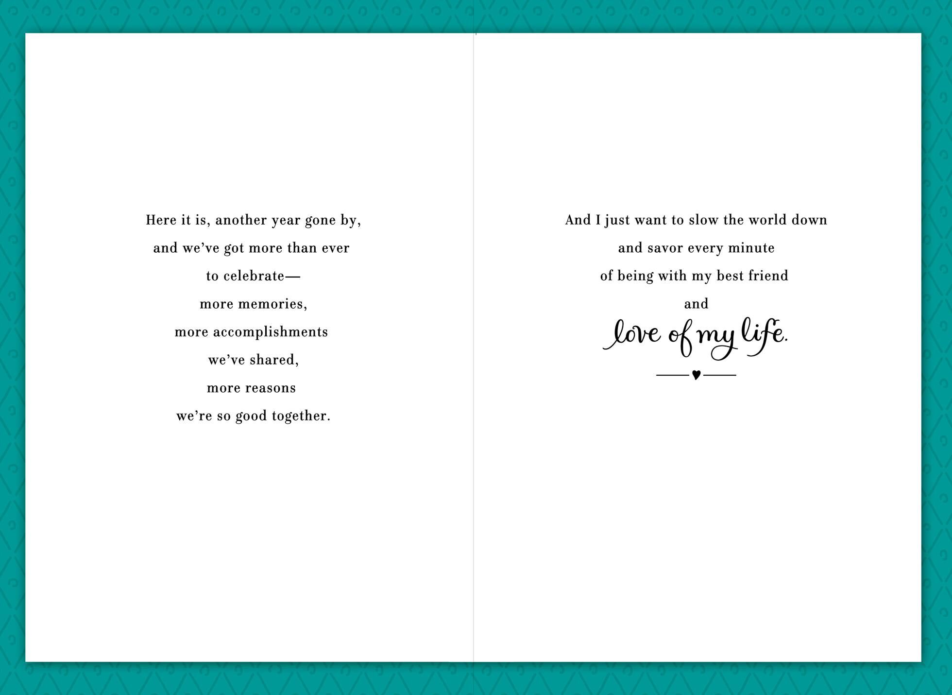 More to Celebrate Anniversary Card