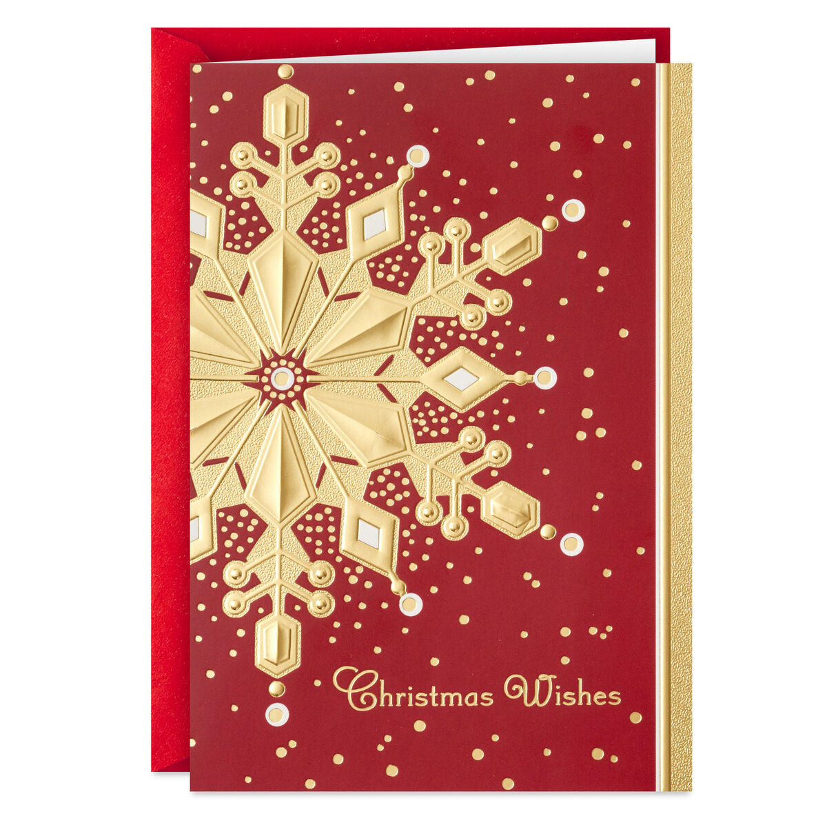 Gold Foil Snowflake Boxed Christmas Cards, Pack of 40 Boxed Cards