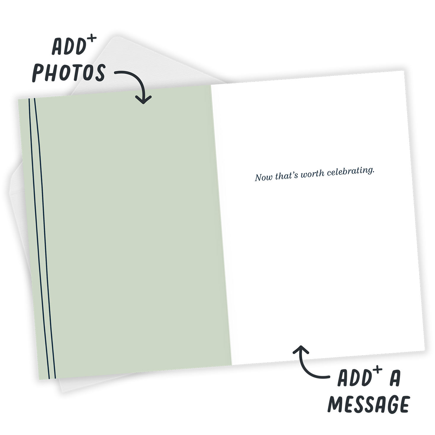 Instant Photo on Mint Folded Congratulations Photo Card  image number 4