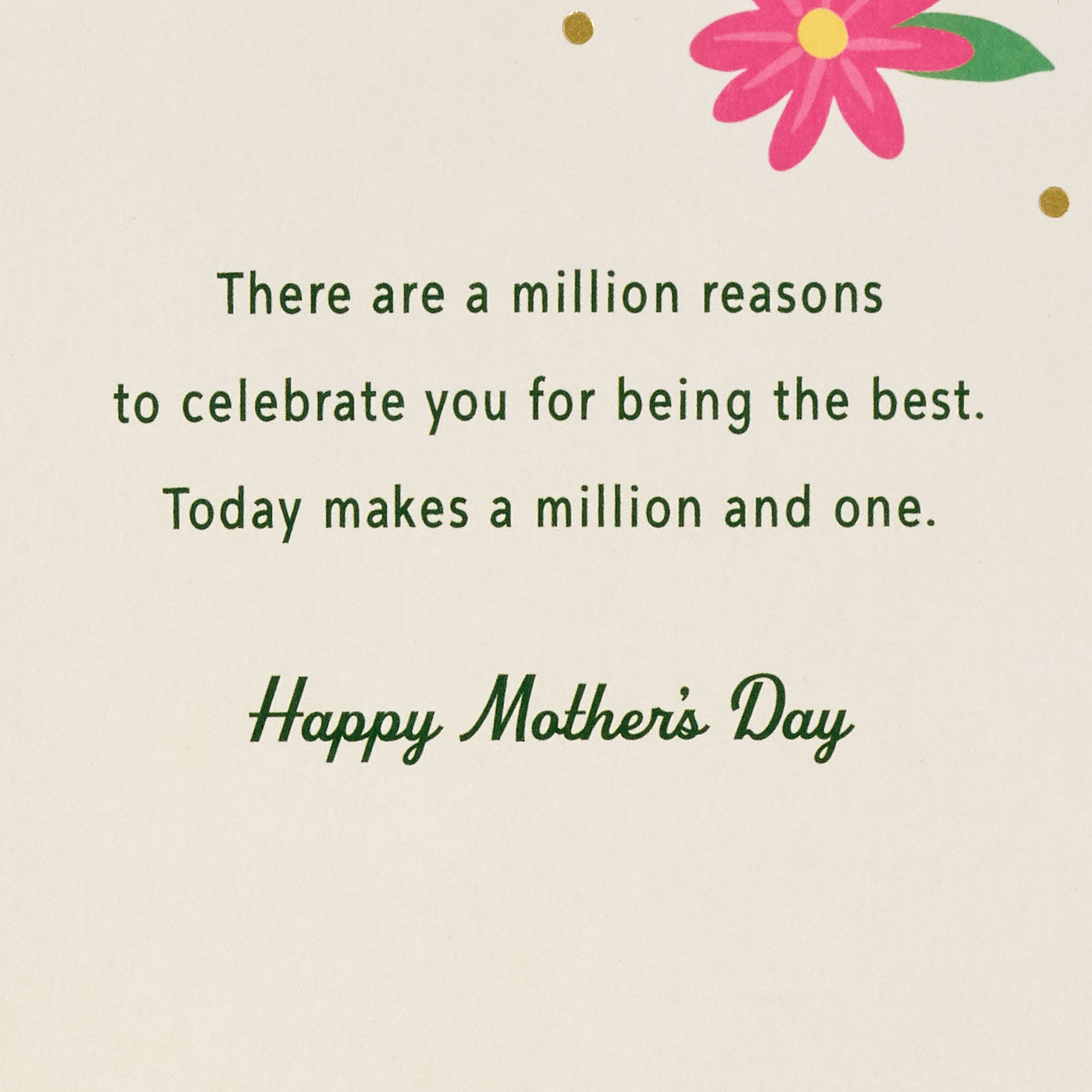 Trophy Cup With Flowers Musical Mother's Day Card  image number 2