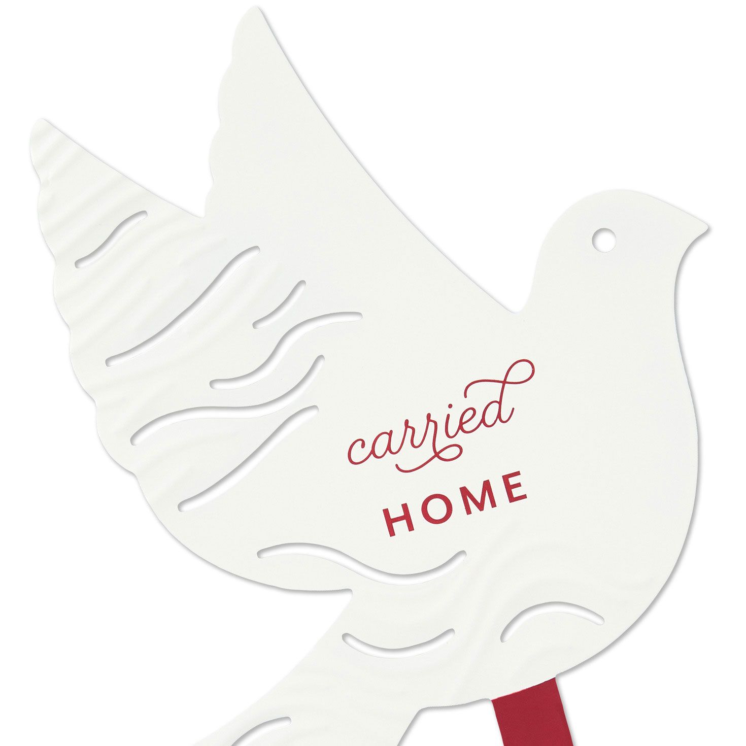 Dove-Shaped Garden Stake With Quote closeup detail image number 3