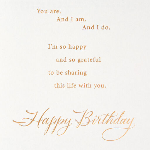 Grateful to Share This Life with You Birthday Card for Husband, 