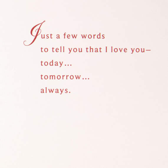 Today, Tomorrow and Always Valentine's Day Card for Husband, , large image number 4