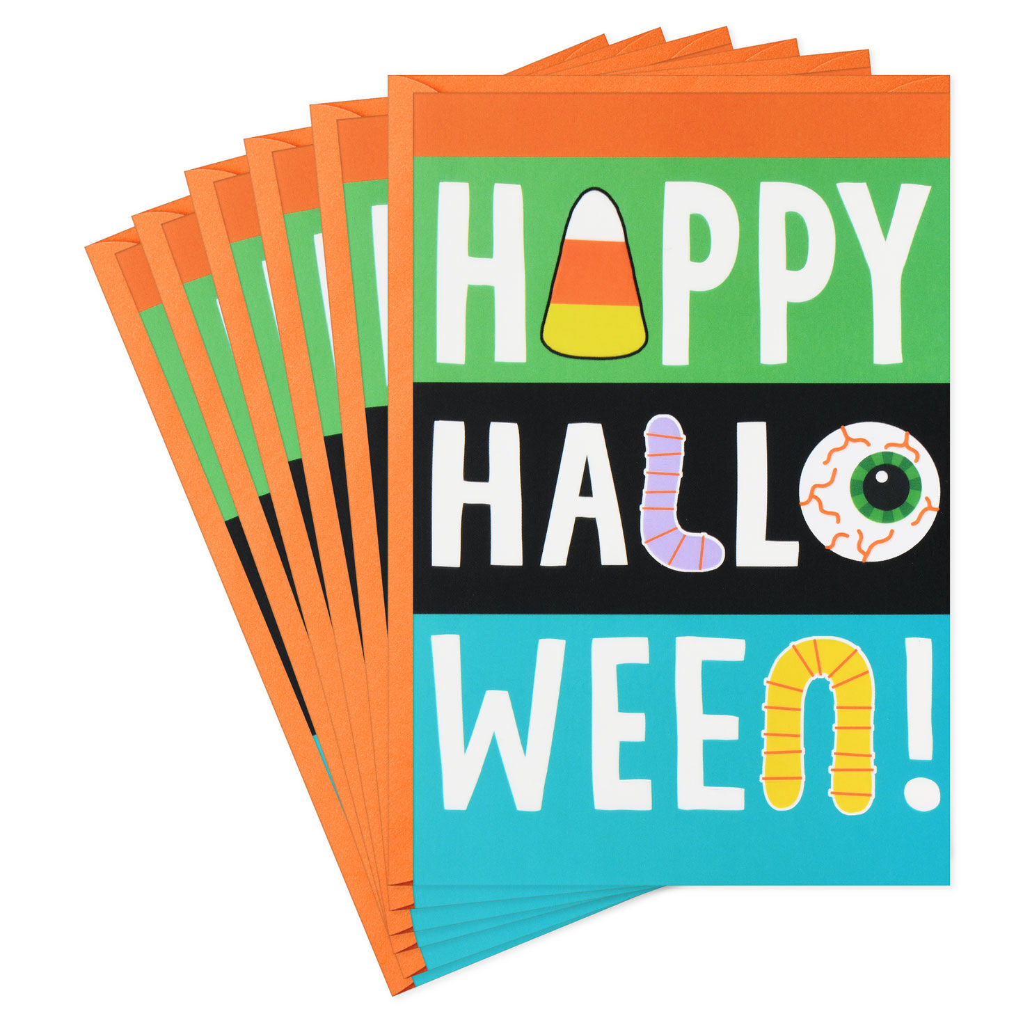 Colorful Stripes Halloween Cards, Pack of 6 for only USD 5.99 | Hallmark