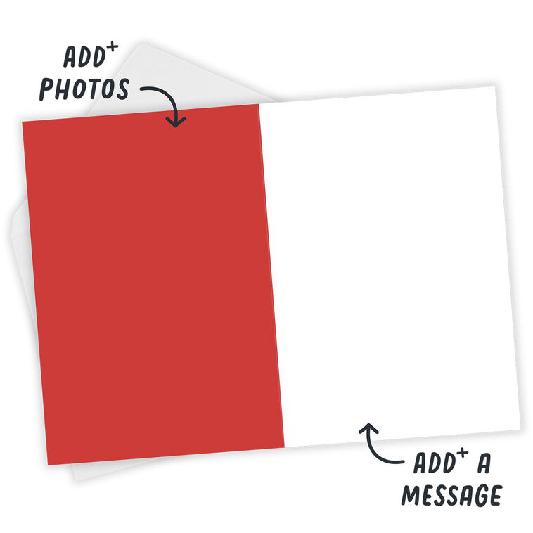 Modern Red Bow Custom Holiday Card, , large image number 4