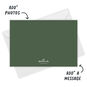 Green Plaid Personalized Christmas Photo Card Card back with Envelope indicating personalization image number 3