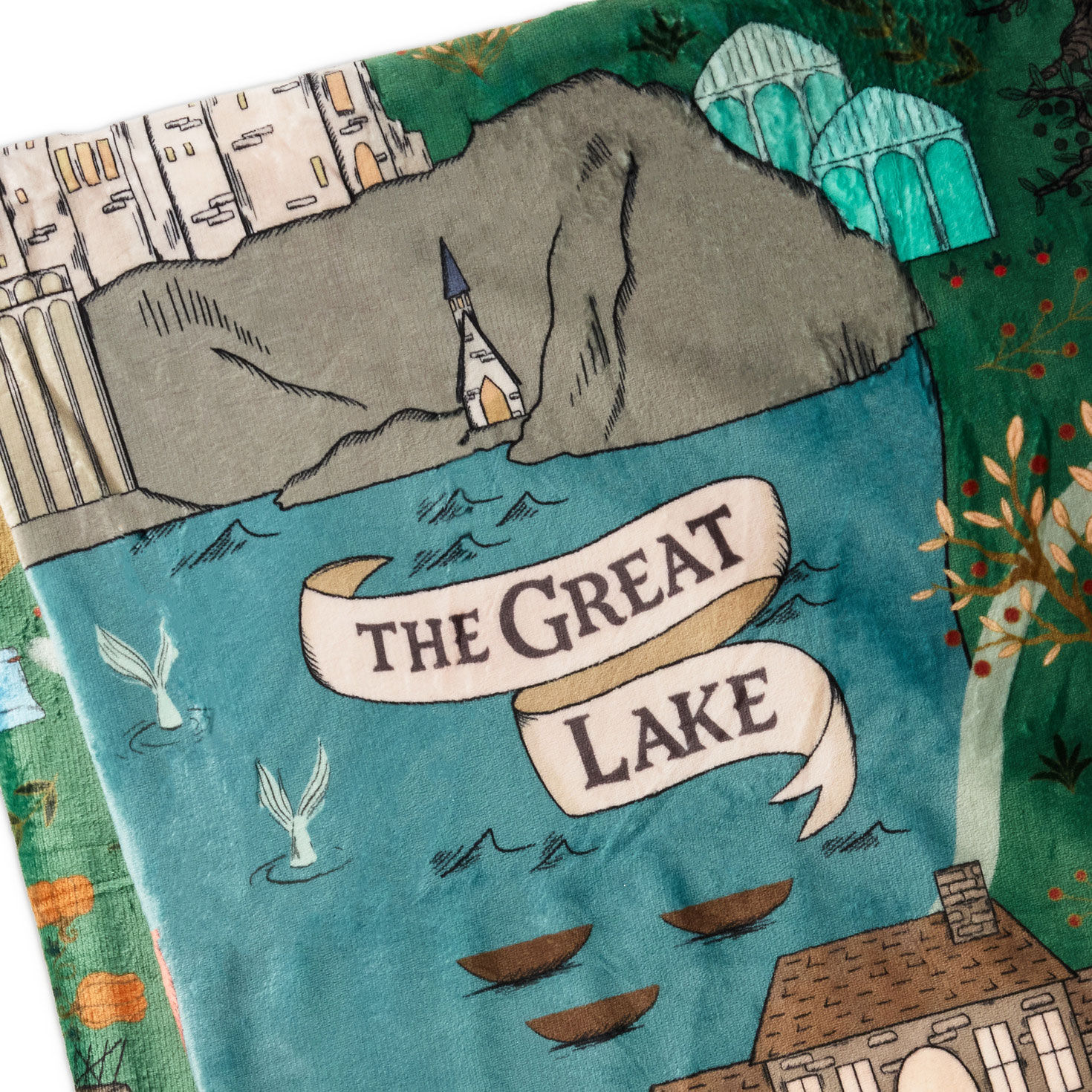 Harry Potter Map Throw Blanket upclose view image number 4
