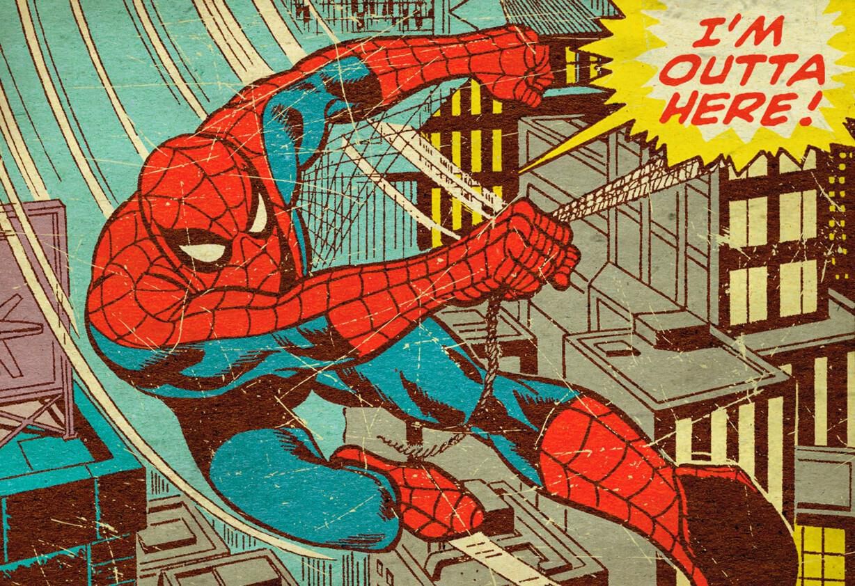 Spider-Man Outta Here Graduation Card