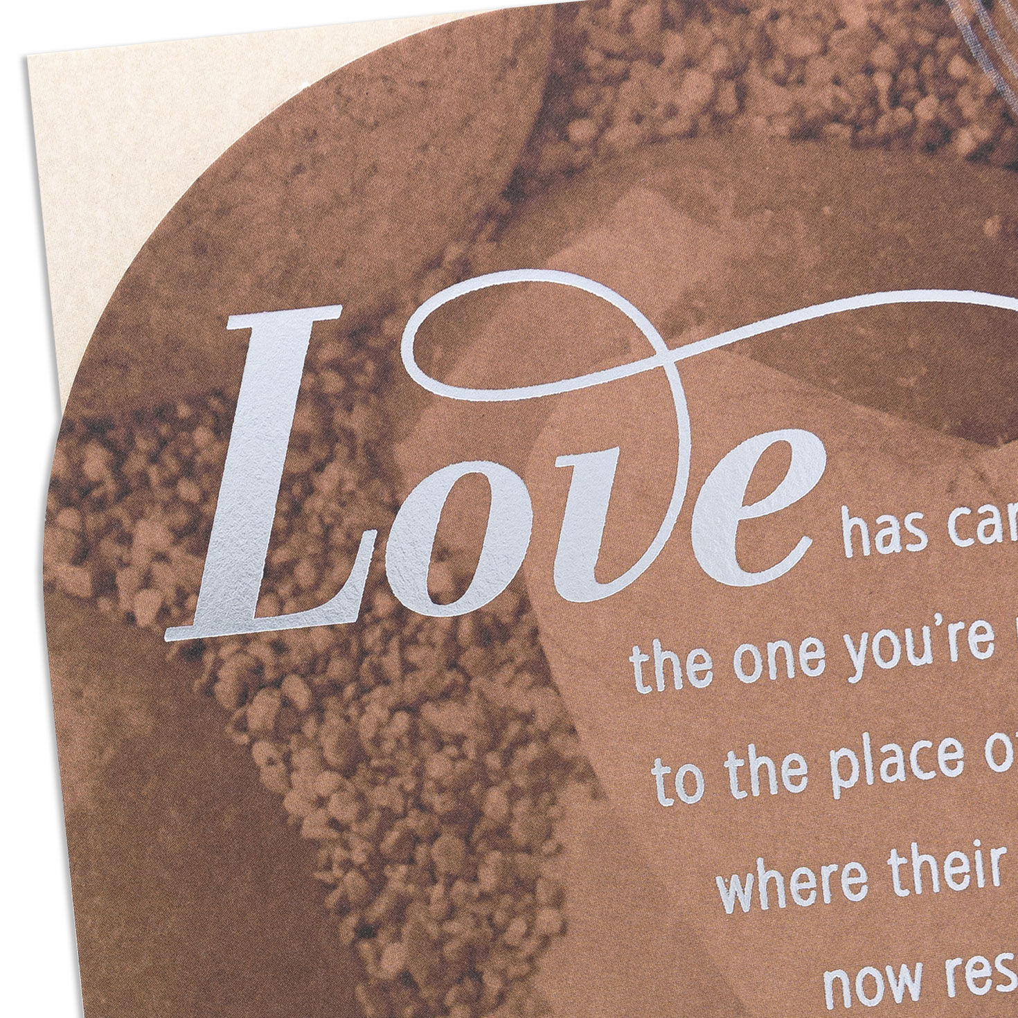 Heart-Shaped Rock Sympathy Card Card Front Detail image number 4