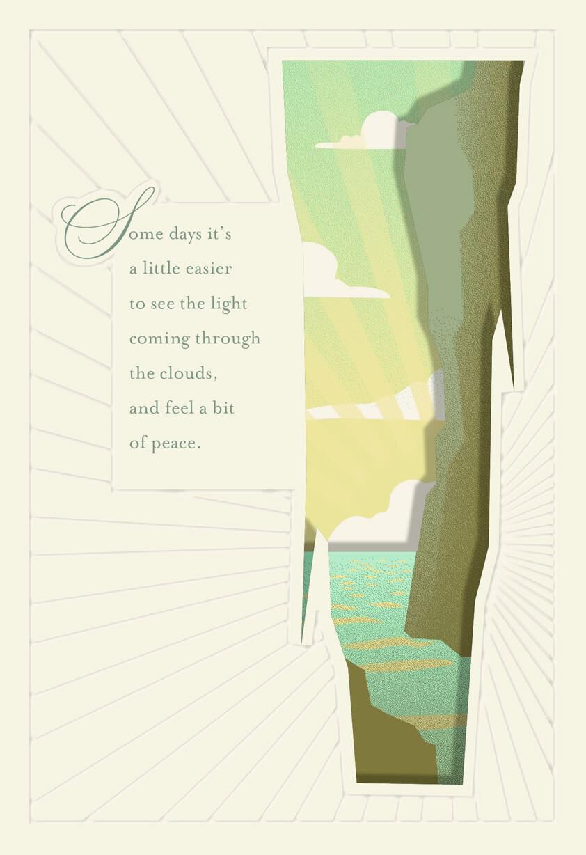 Light Through the Clouds Encouragement Card