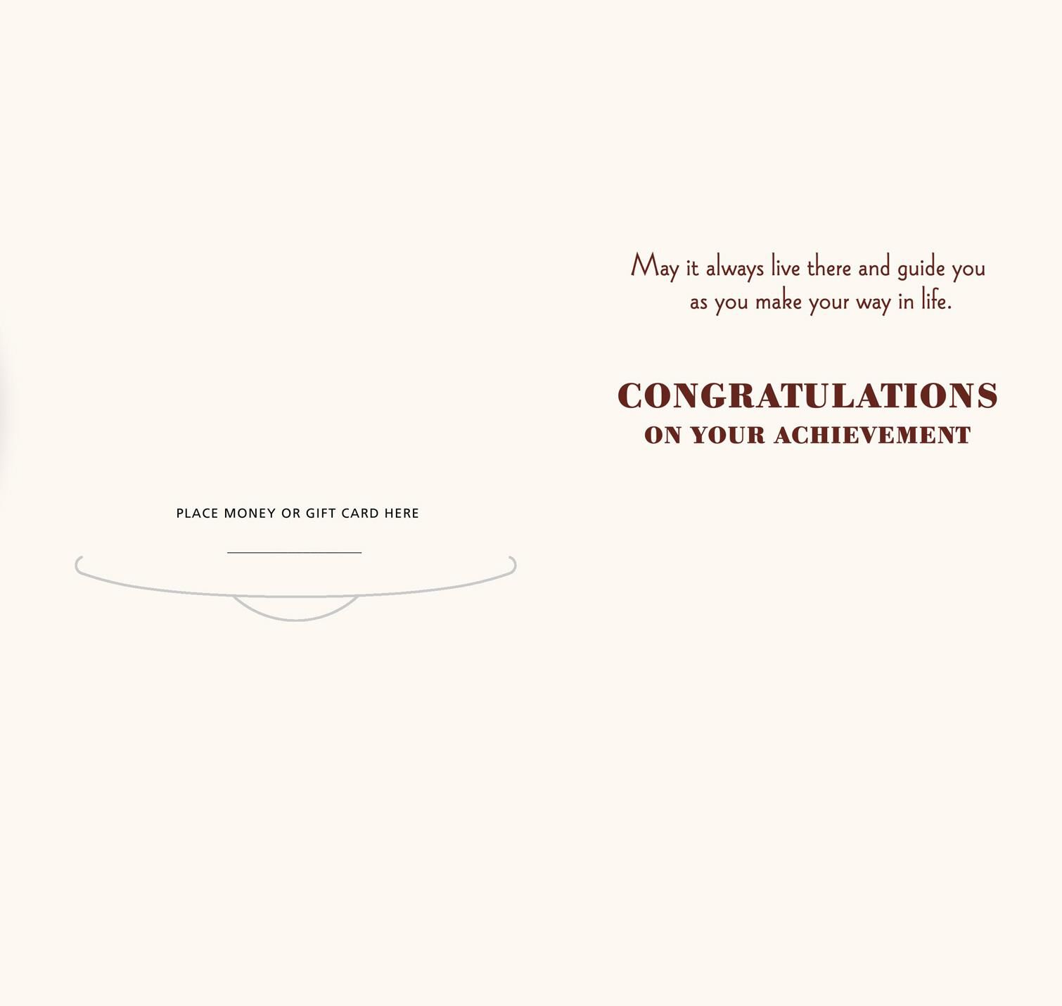 The Torah Is Written on Your Heart Money Holder Bar Mitzvah Card