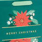 Poinsettias Large Square Christmas Gift Bag Handle Detail image number 4