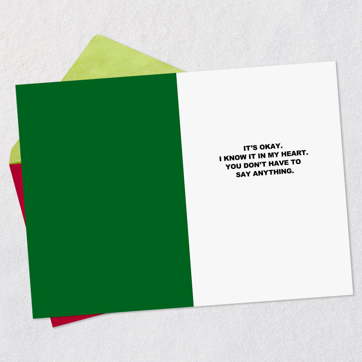 Bold Lettering and Kid Funny Christmas Card for Parent Open card with envelope image number 3