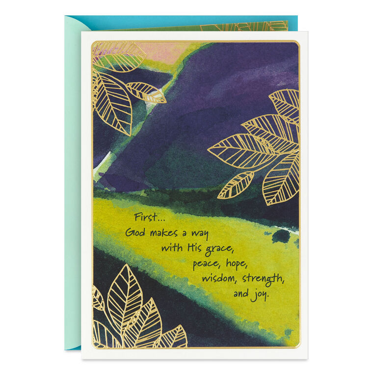 God Makes a Way Religious Encouragement Card