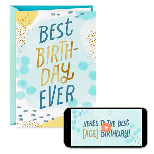 Best Birthday Ever Video Greeting Birthday Card, 