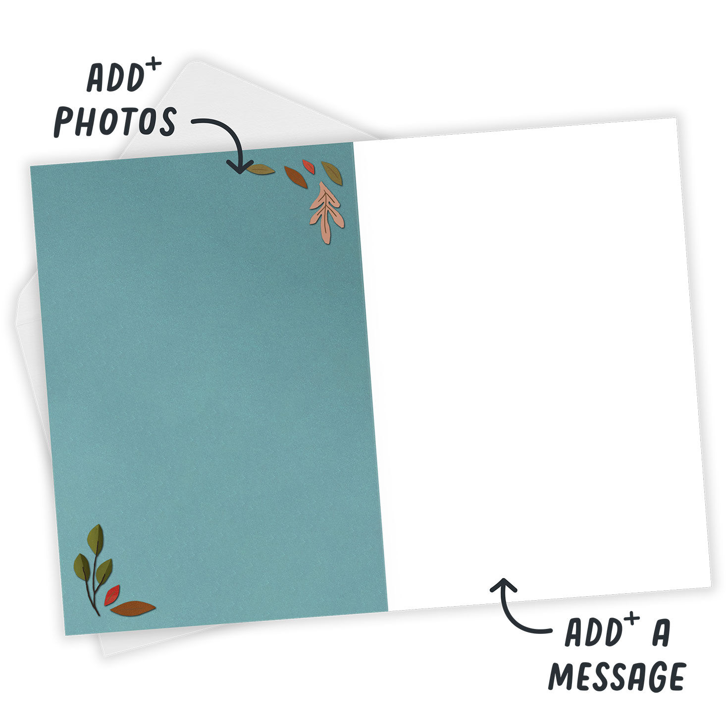 Personalized Fall Leaves Photo Card  image number 4