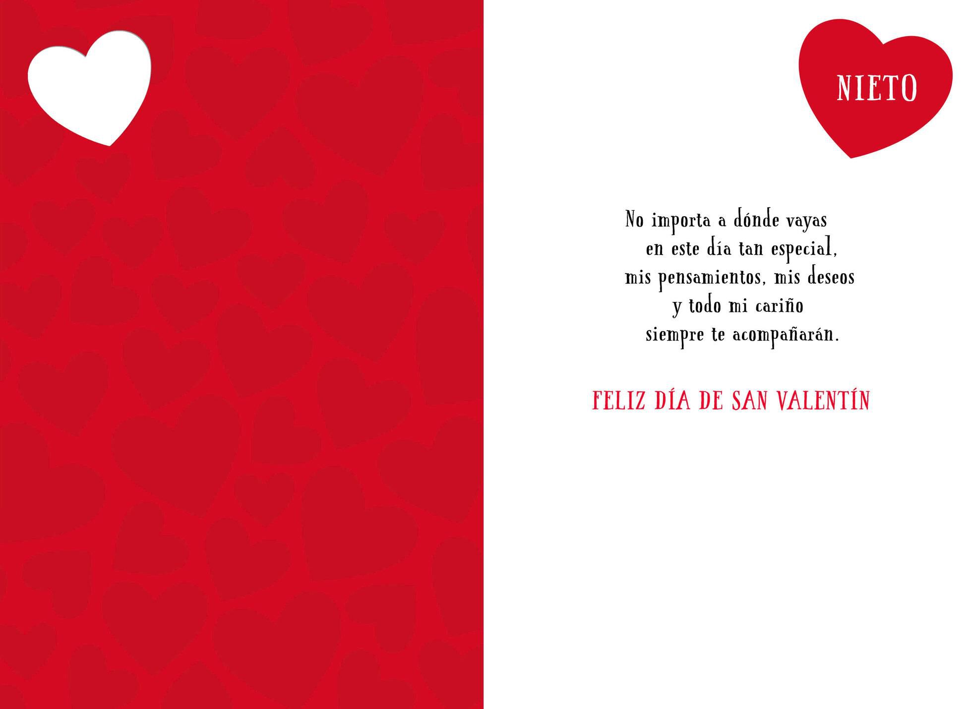Kid on Bike Spanish-Language Valentine's Day Card for Grandson