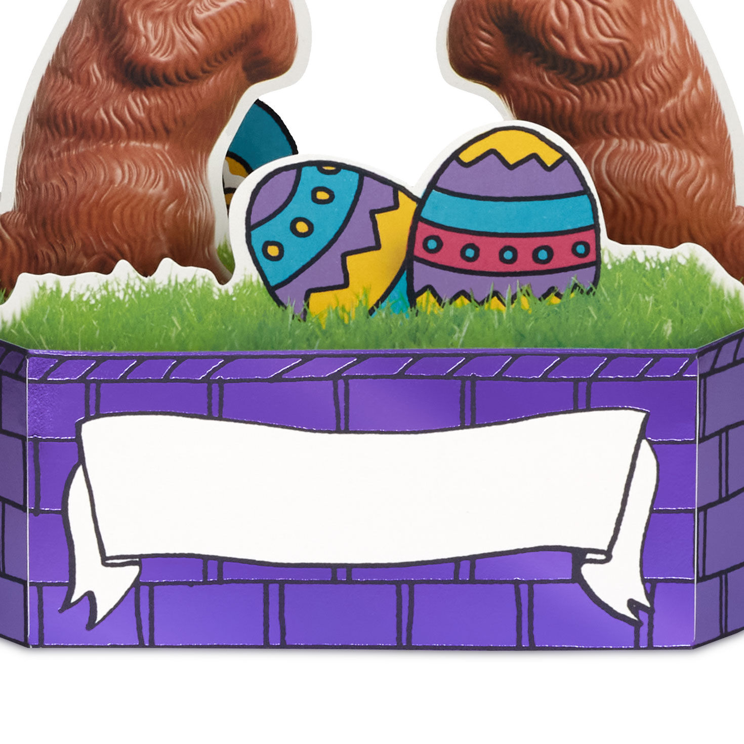 Chocolate Bunnies Funny 3D Pop-Up Easter Card, , large image number 3