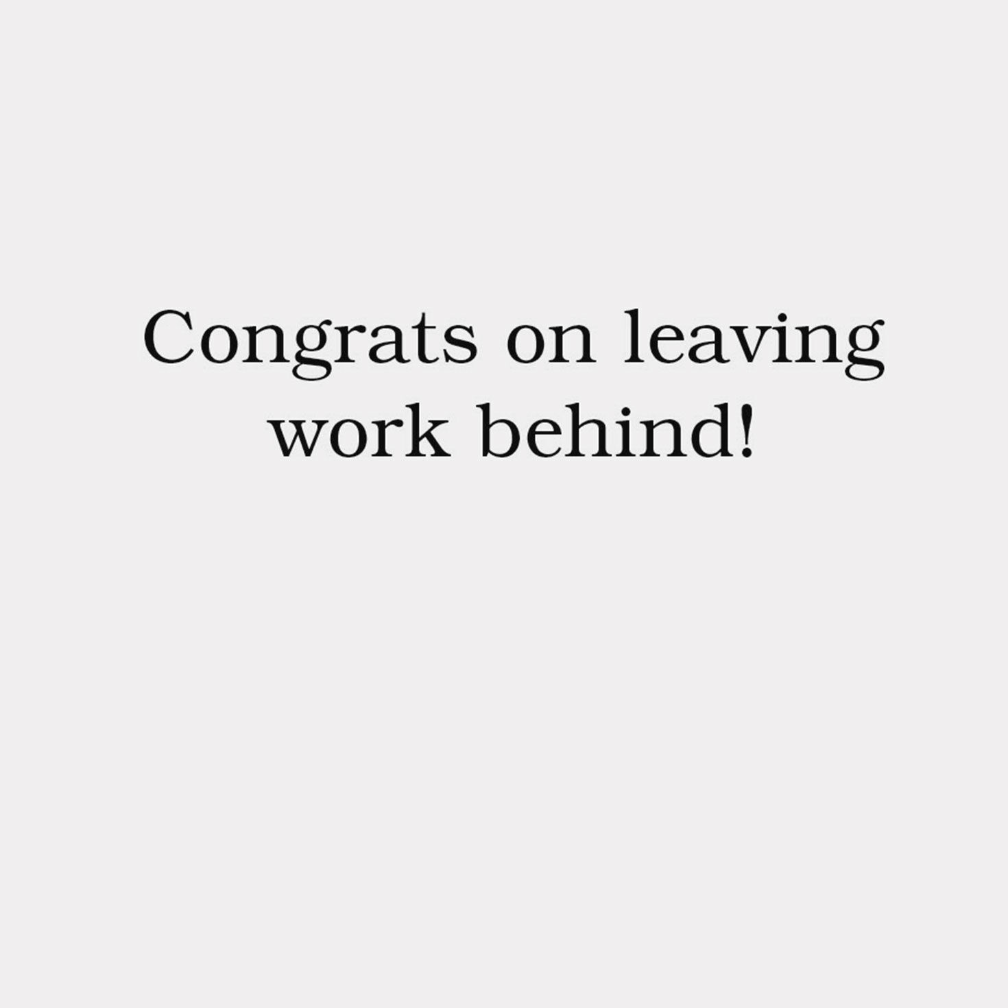 Man Mooning Coworkers Funny Retirement Card Sentiment image number 2