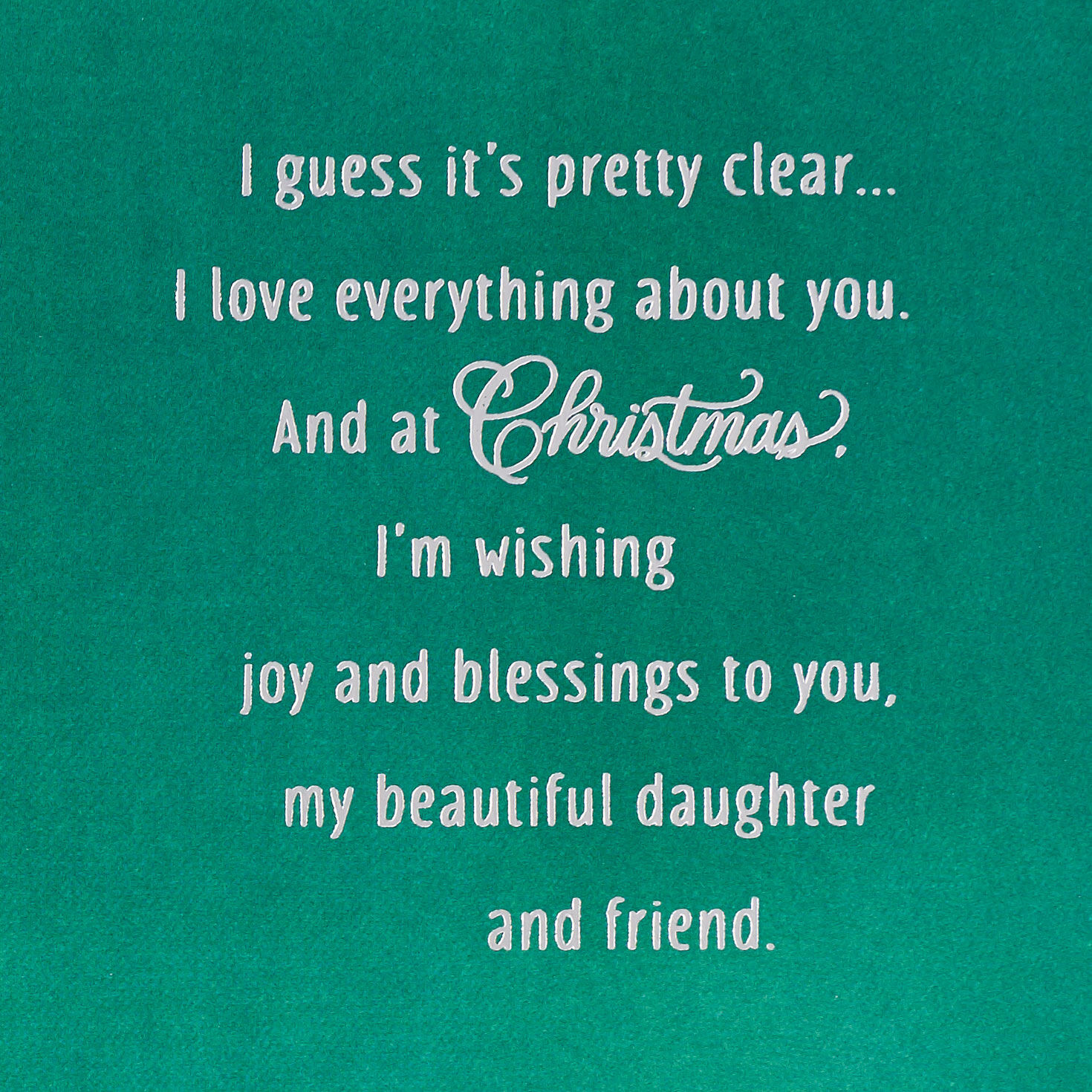 What I Love About You Christmas Card for Daughter, , large image number 3