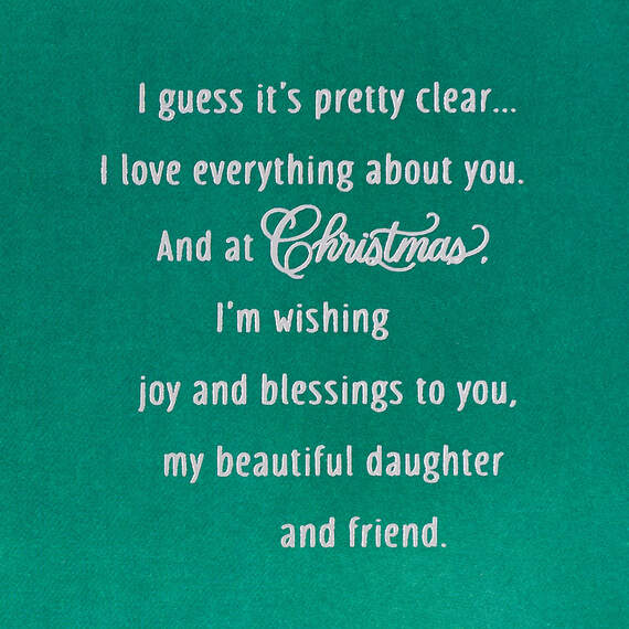 What I Love About You Christmas Card for Daughter, , large image number 3