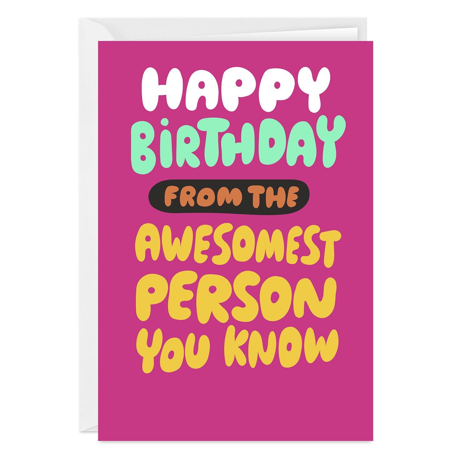 Awesomest Person Funny Custom Birthday Card