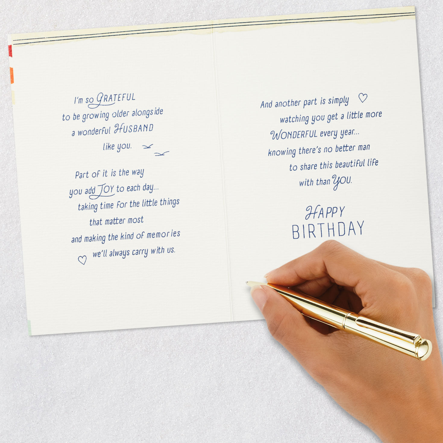 Blessed to Share Life With You Birthday Card for Husband - Greeting ...