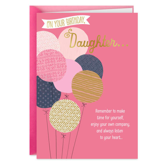 Bunch of Balloons Birthday Card for Daughter, , large image number 1