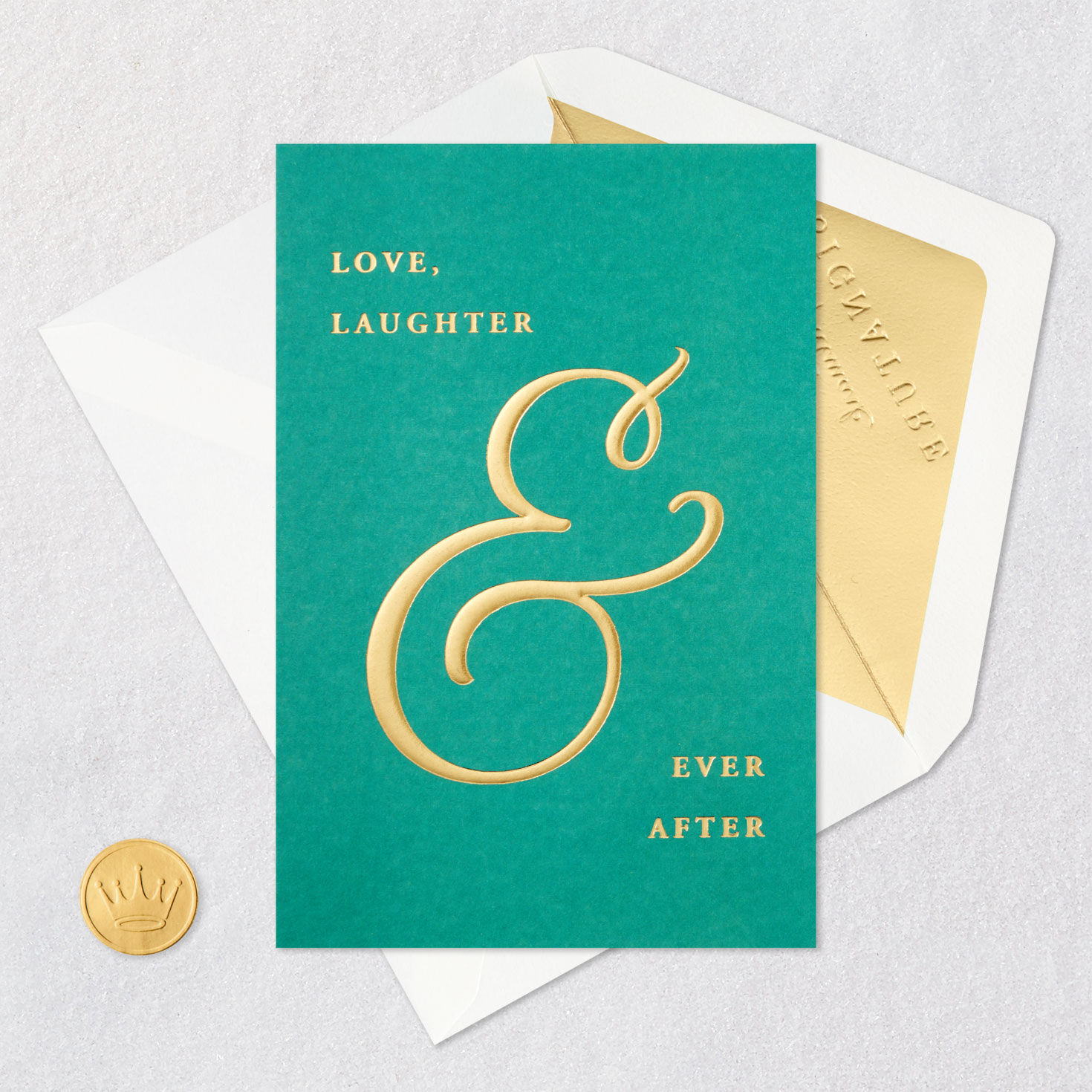 Love, Laughter & Ever After Wedding Card, , large image number 5