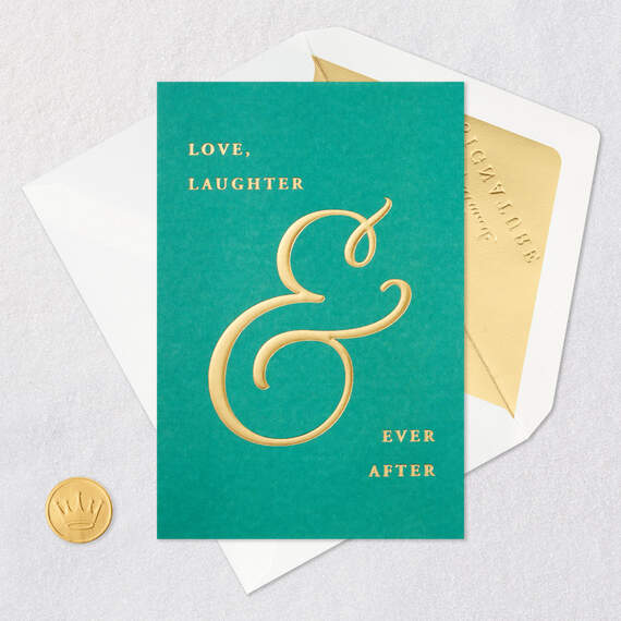 Love, Laughter & Ever After Wedding Card, , large image number 5