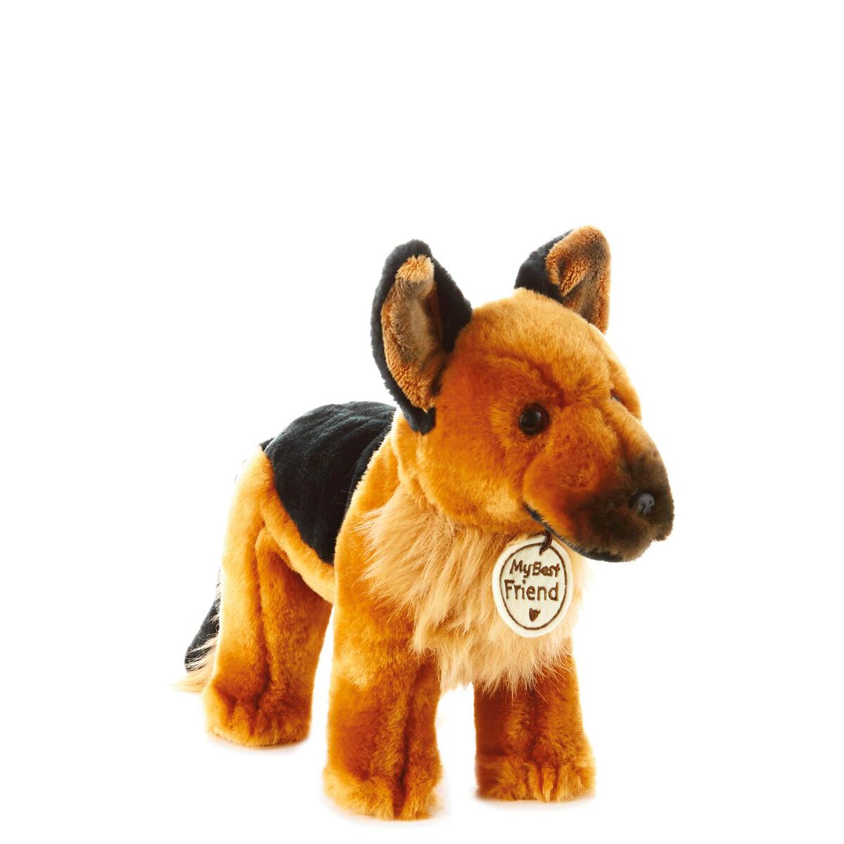 Brown and Black Service Dog Small Stuffed Animal - Classic Stuffed