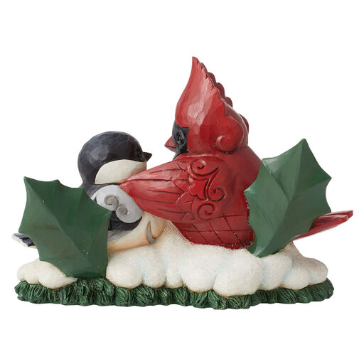 Jim Shore Highland Glen Cardinal and Chickadee Figurine, 4.33", 