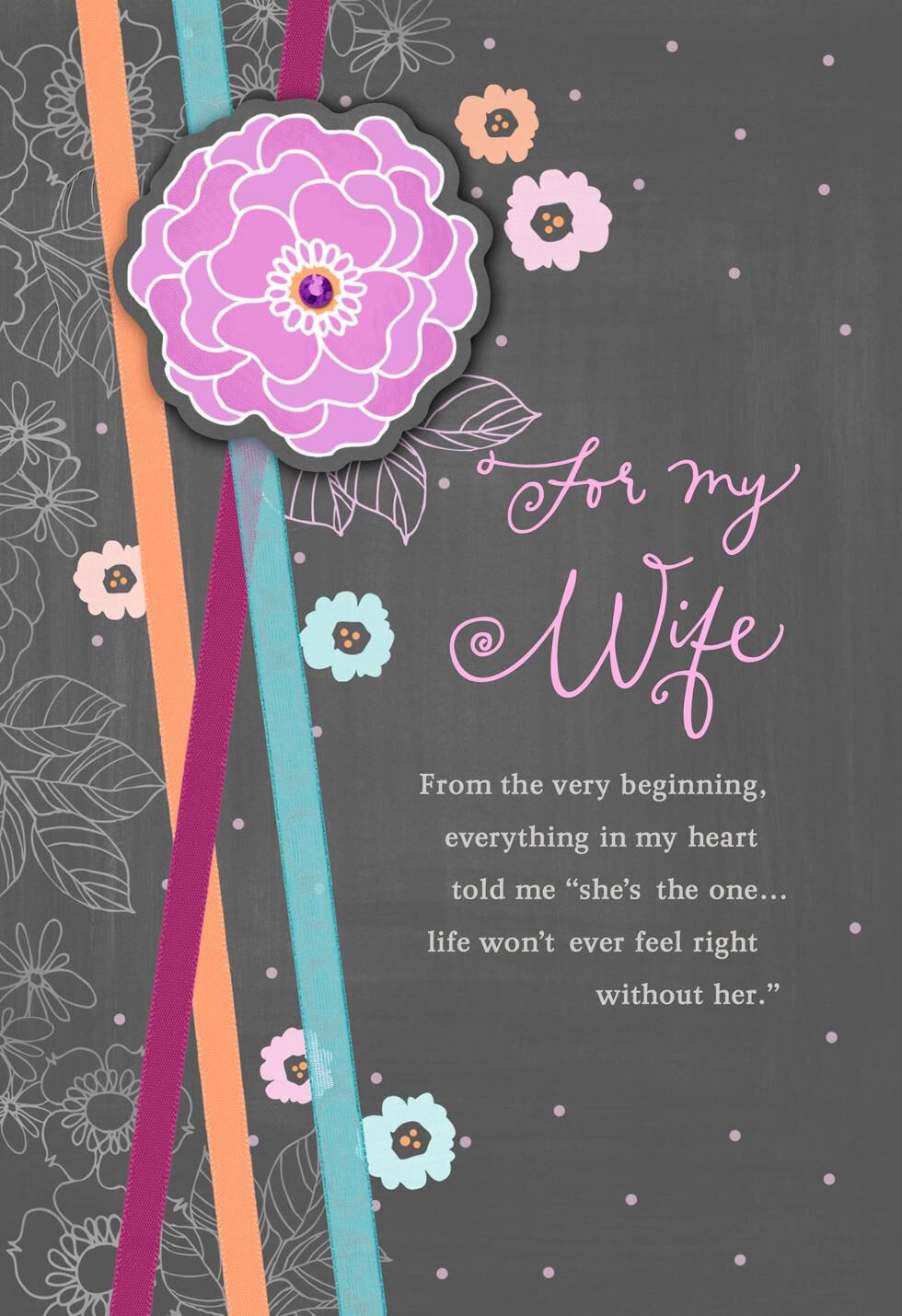 My Heart Told Me Anniversary Card for Wife