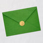 Lights and Gold Lettering Uncle Christmas Card Envelope Back with Seal image number 7