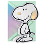 Peanuts 75th Anniversary Felt Snoopy Blank Card Card Front image number 1