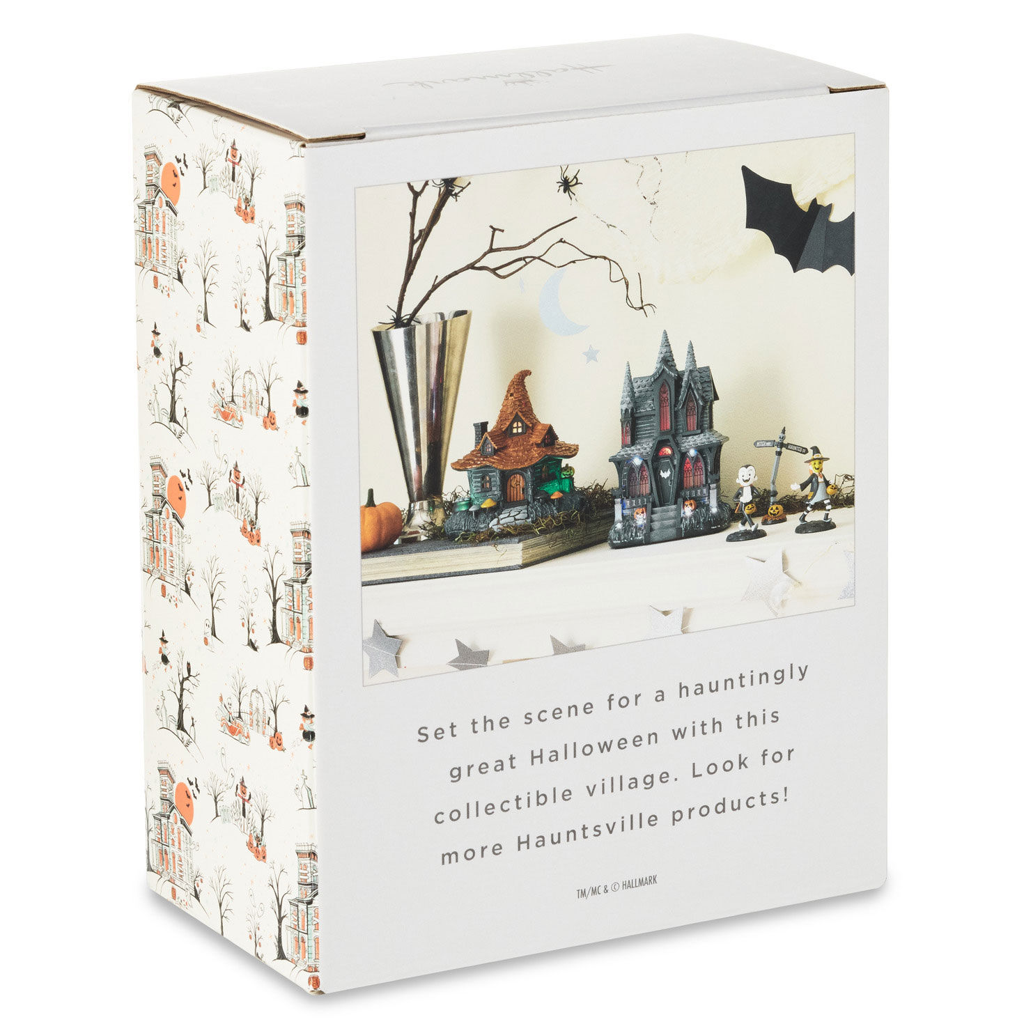 Halloween Village Street Sign Tabletop Decoration package back image number 6