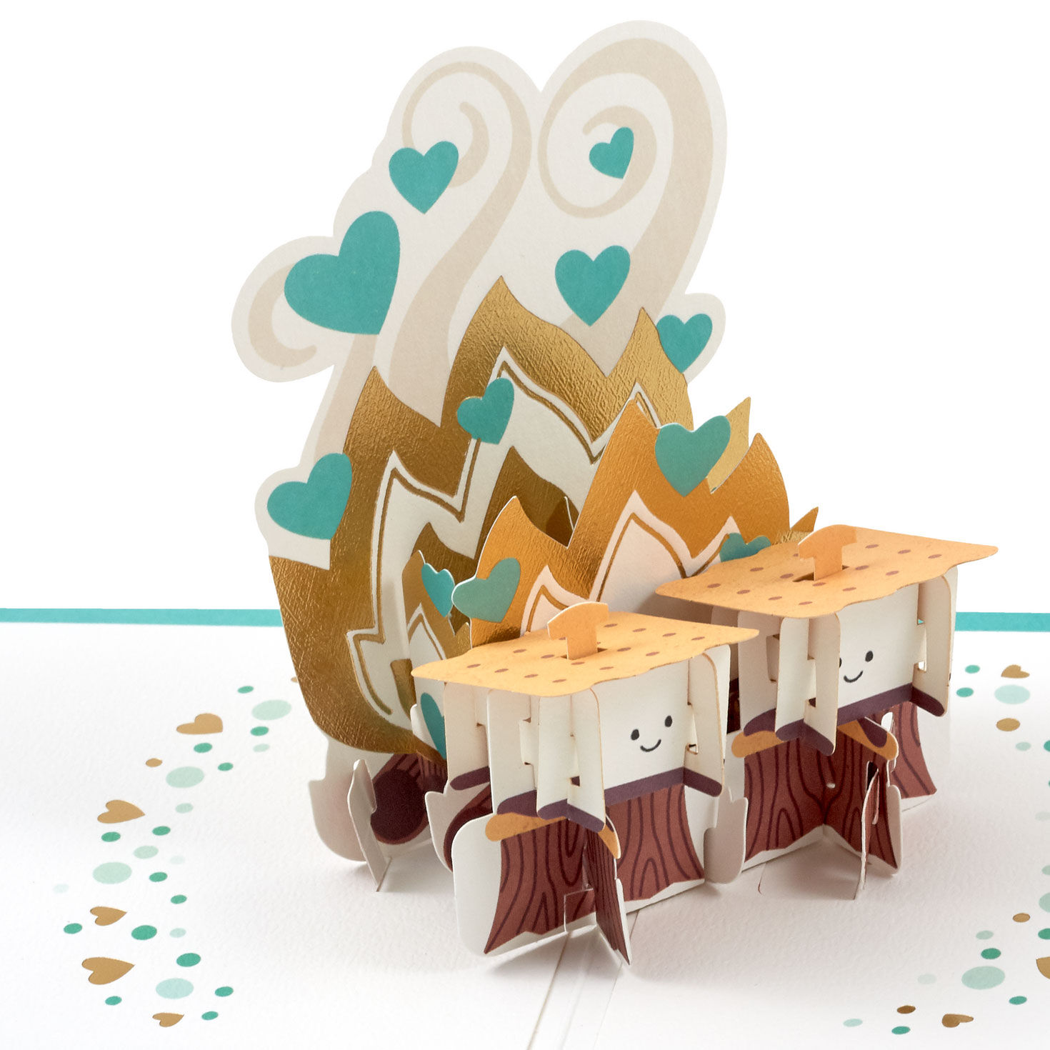 S'mores and Fire Pop-Up Signature Love Card pop-up detail image number 5