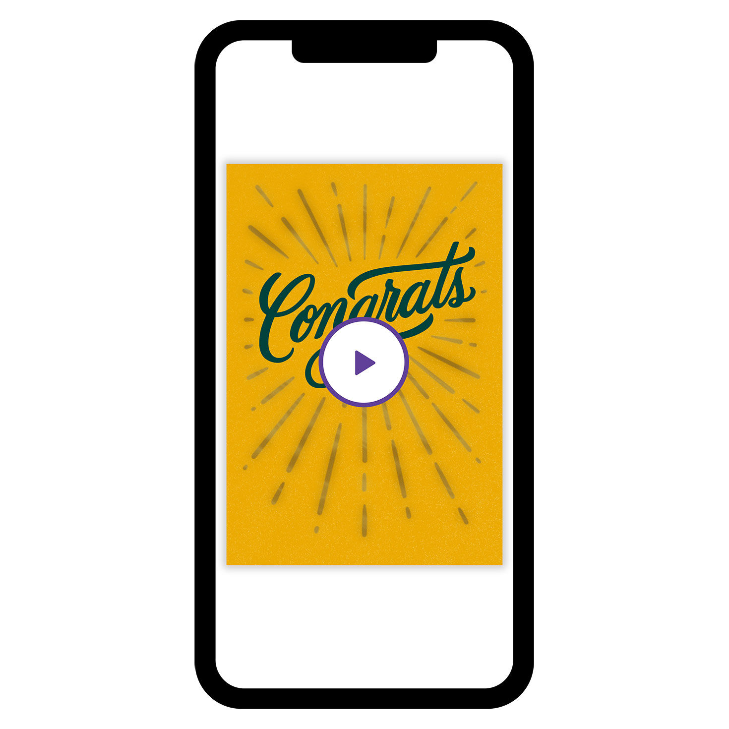 Gold Burst Custom Congratulations eCard