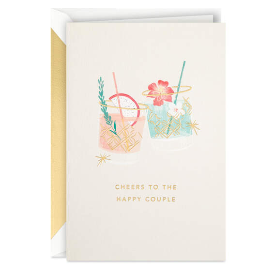 Cheers to the Happy Couple Congratulations Card