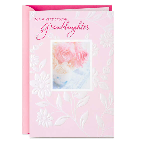 Granddaughters Are Like Roses Birthday Card