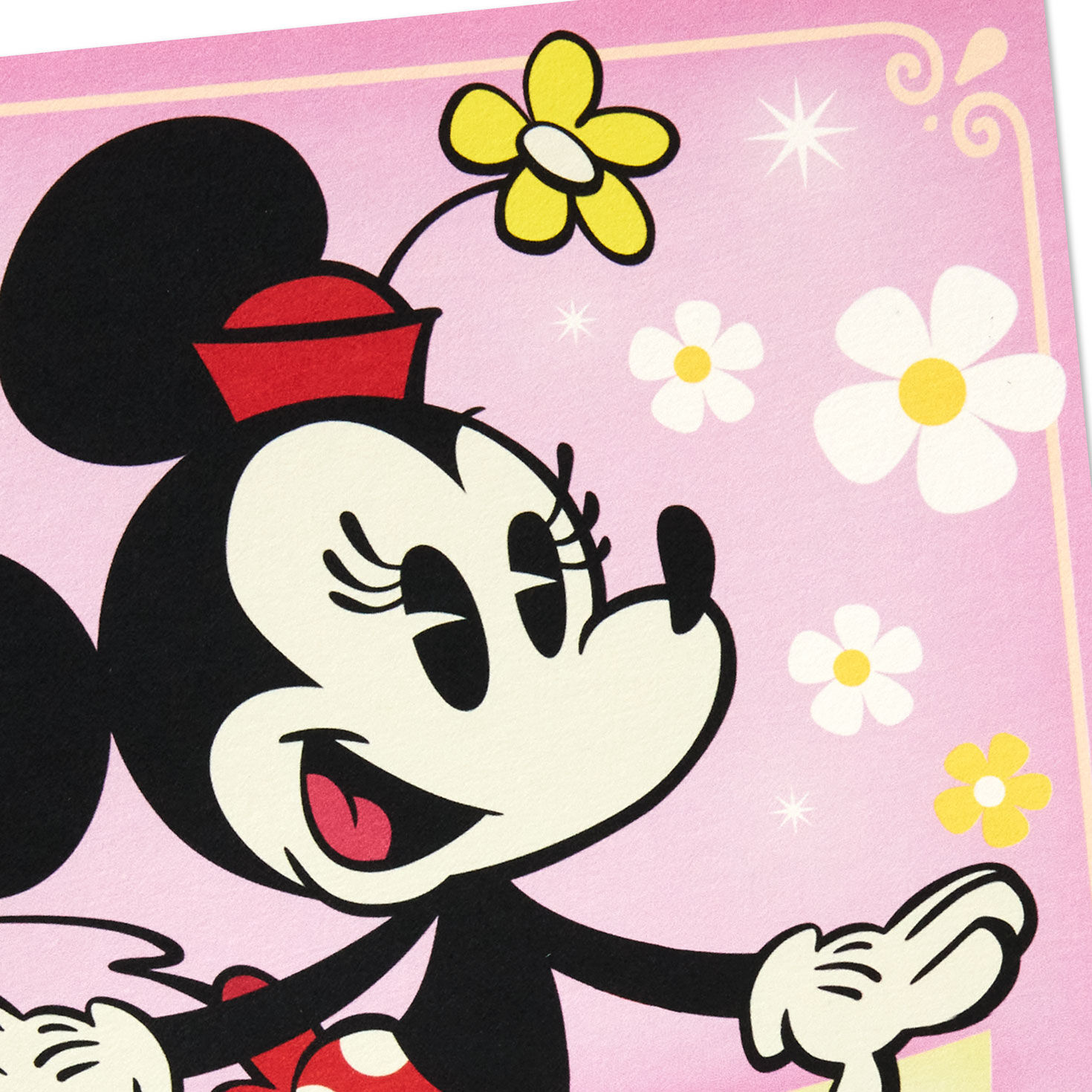 Pink Disney Minnie Mouse Pop-Up Mother's Day Card Card Front Detail image number 5