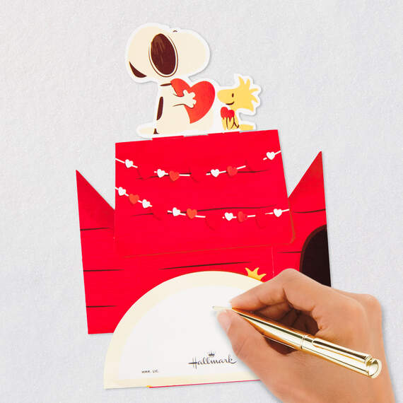 Peanuts® Snoopy and Woodstock Loved 3D Pop-Up Valentine's Day Card, , large image number 7