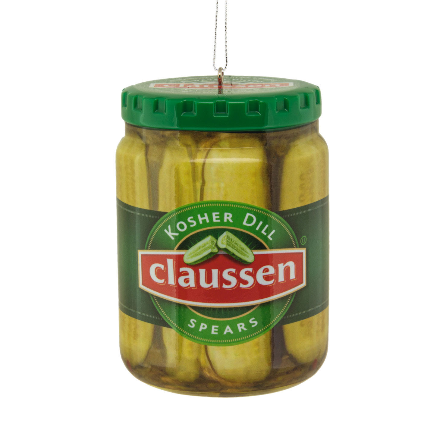 Kraft Claussen™ Pickles Jar Shatterproof Hallmark Ornament