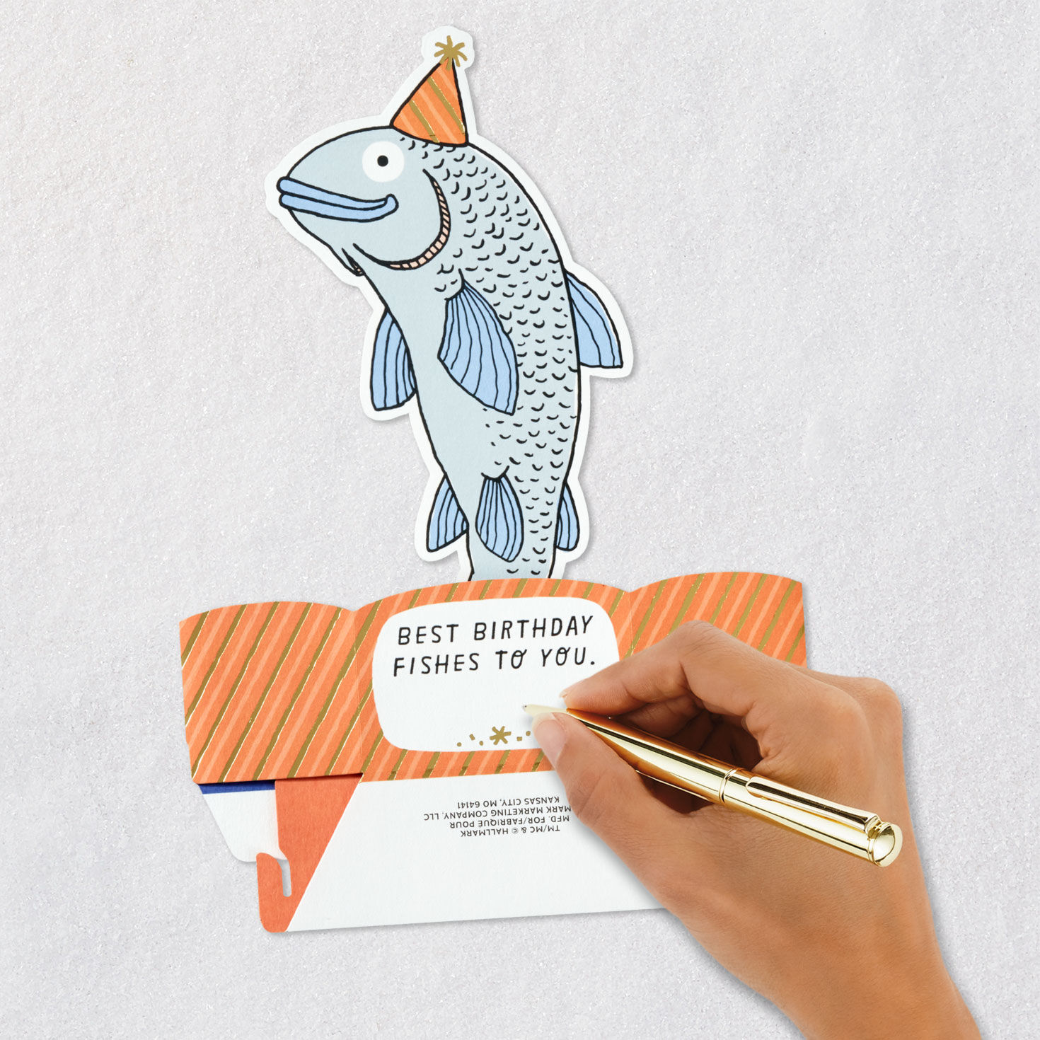 Best Birthday Fishes Funny 3D Pop-Up Birthday Card, , large image number 6