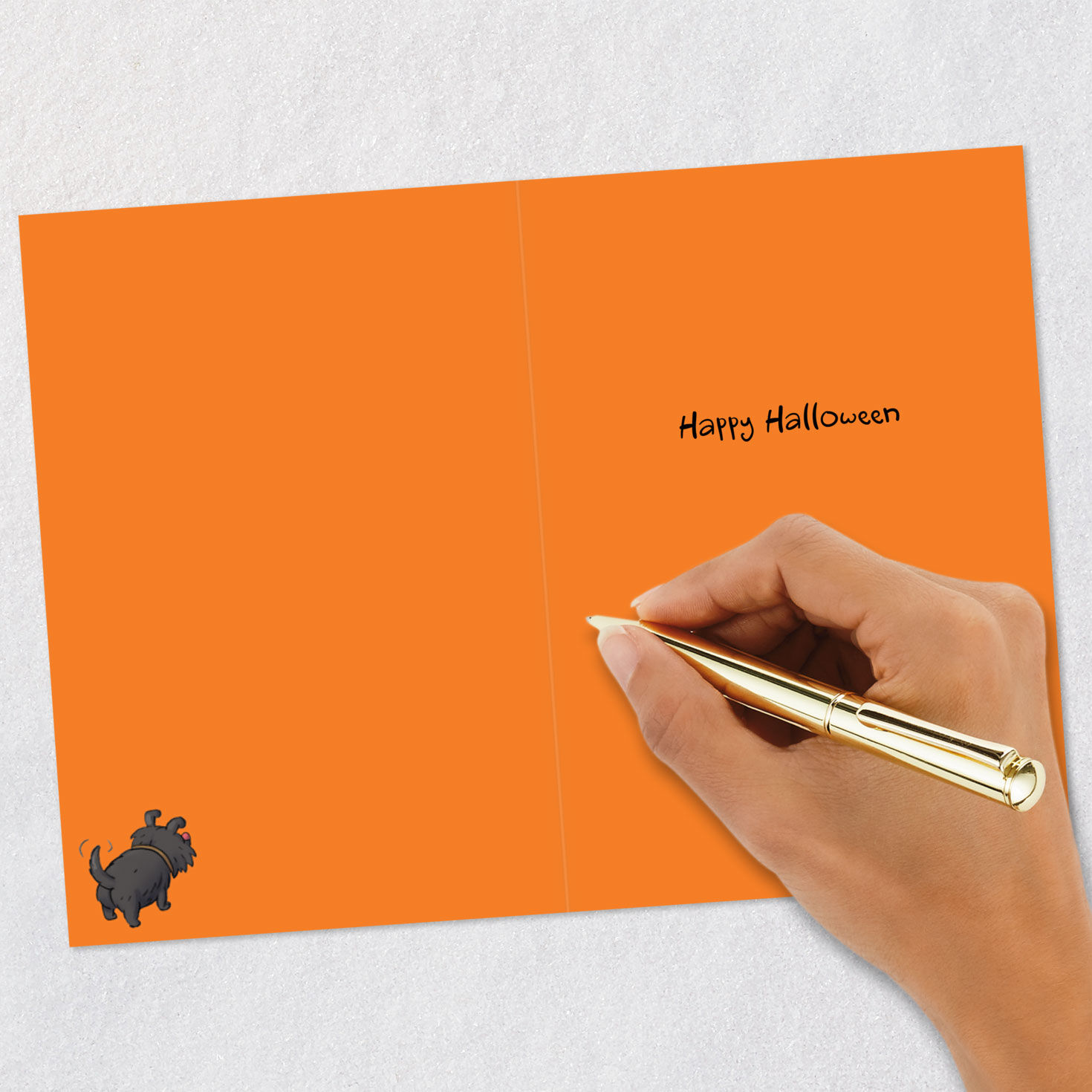 Fire Hydrant Costume and Dogs Funny Halloween Card, , large image number 6